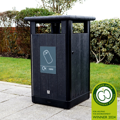 Origin™ Horizon 110 Recycling Bin Made from Recycled Materials